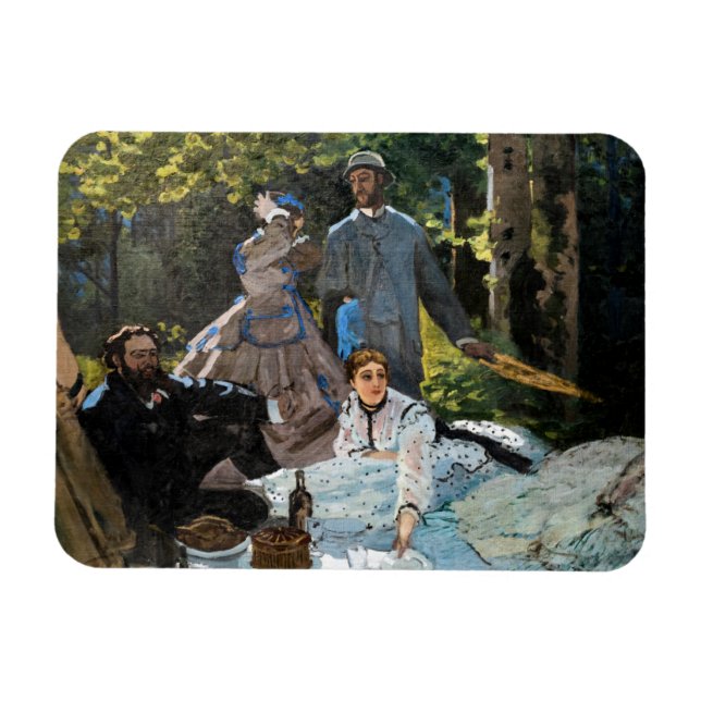 Íman Claude Monet - Luncheon sobre a grama, Painel da D (Horizontal)