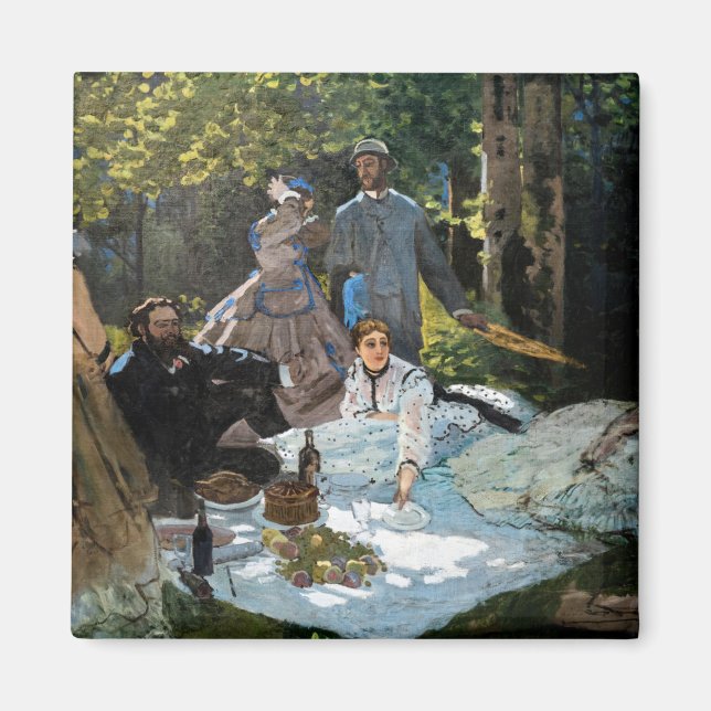 Íman Claude Monet - Luncheon sobre a grama, Painel da D (Frente)