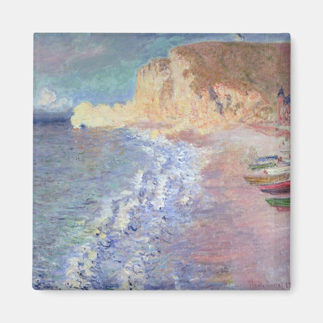 Íman Claude Monet | Manhã em Etretat (Frente)