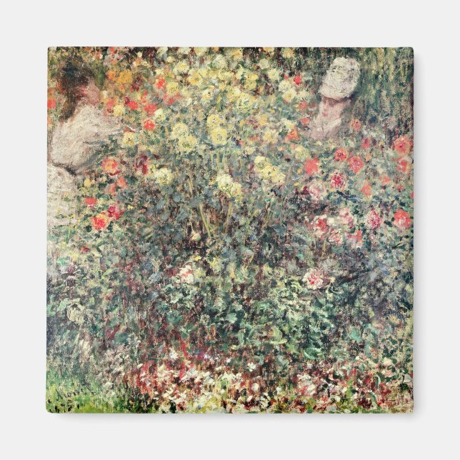 Íman Claude Monet | Mulheres nas Flores, 1875 (Frente)
