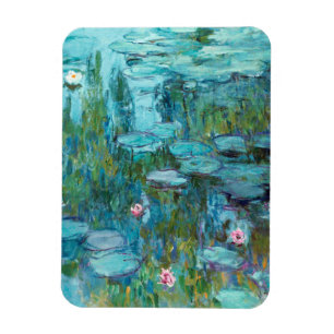 Íman Claude Monet Ninfheas Água Lírios Flores 