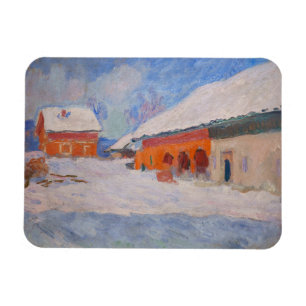 Íman Claude Monet - Noruega, Casas Vermelhas em Bjorneg