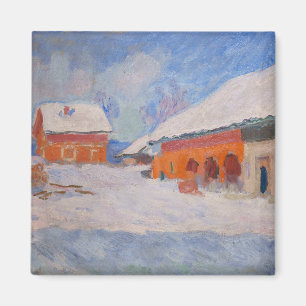 Íman Claude Monet - Noruega, Casas Vermelhas em Bjorneg