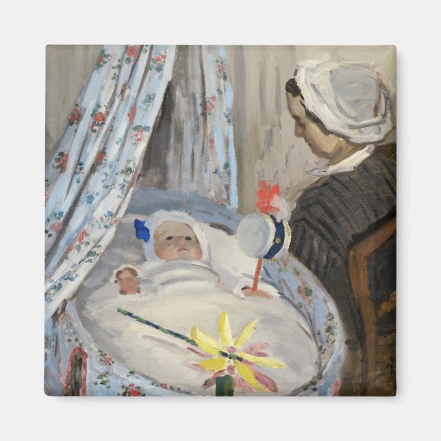 Íman Claude Monet | O berço, Camille e Son Jean (Frente)