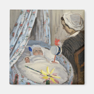 Íman Claude Monet o berço, Camilo com filho Jean