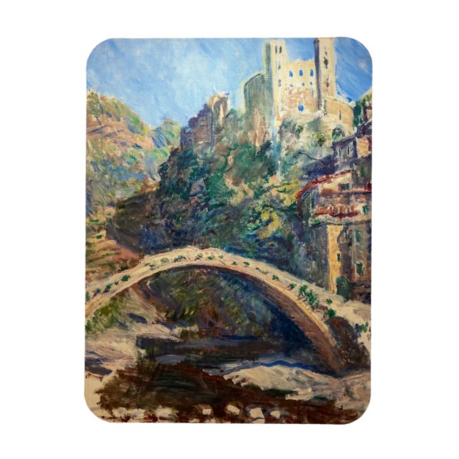 Íman Claude Monet - O Castelo de Dolceacqua (Vertical)