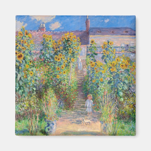 Íman Claude Monet - O Jardim do Artista em Vetheuil (Frente)