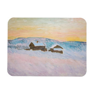 Íman Claude Monet - Paisagem da Noruega, Casas Azuis