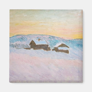 Íman Claude Monet - Paisagem da Noruega, Casas Azuis