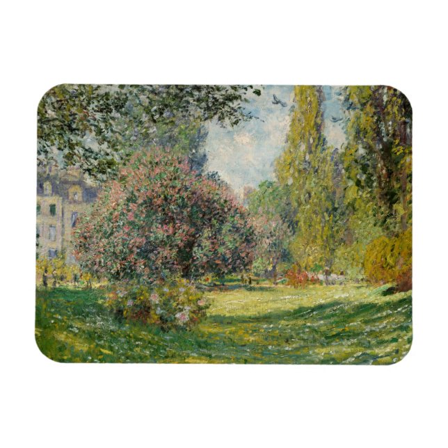 Íman Claude Monet - Paisagem: O Monceau Parc (Horizontal)