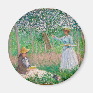 Íman Claude Monet - Pintores No Jardim