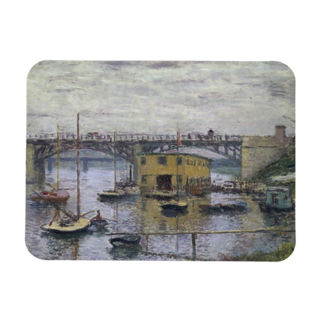 Íman Claude Monet - Ponte do Argenteuil no Dia da Cinza (Horizontal)