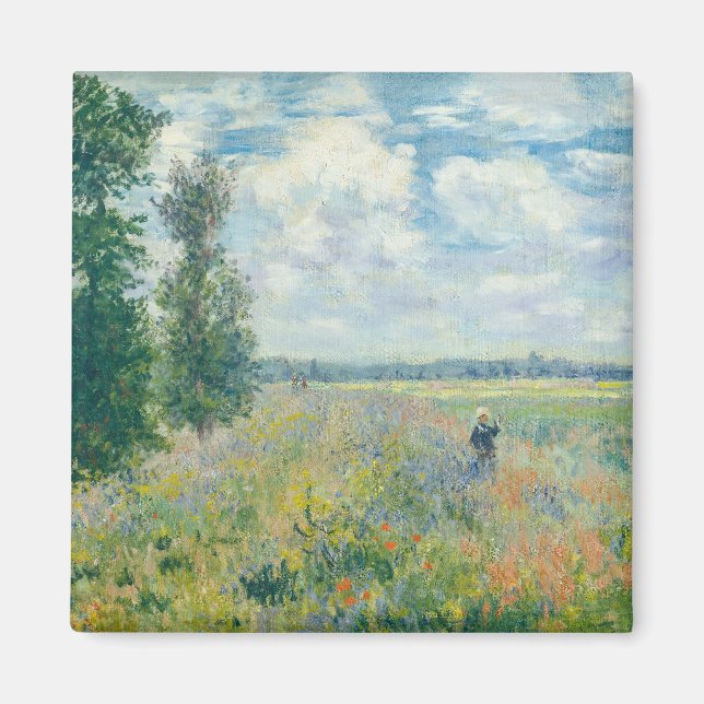 Íman Claude Monet - Poppy Fields próximo da Argentina ( (Frente)