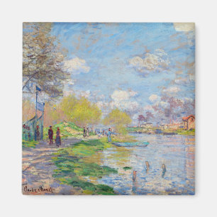 Íman Claude Monet - Primavera à beira do Sena