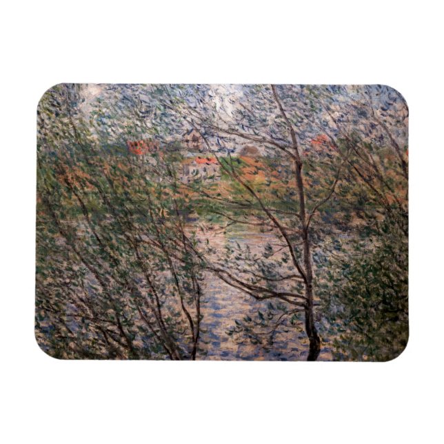 Íman Claude Monet - Primavera através dos ramos (Horizontal)