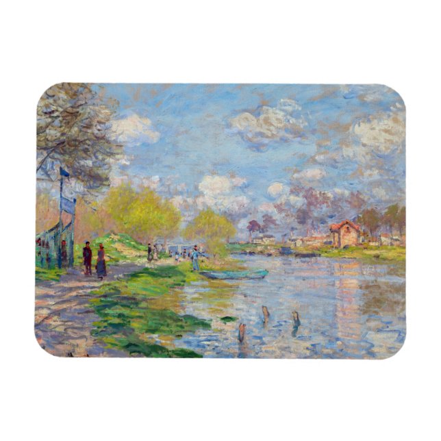 Íman Claude Monet - Primavera junto ao Sena (Horizontal)