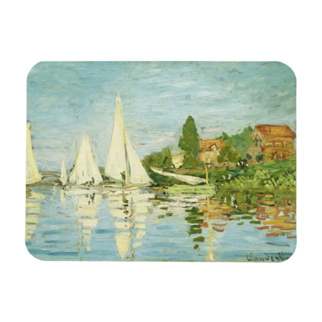 Íman Claude Monet. Regattas em Argenteuil (Horizontal)