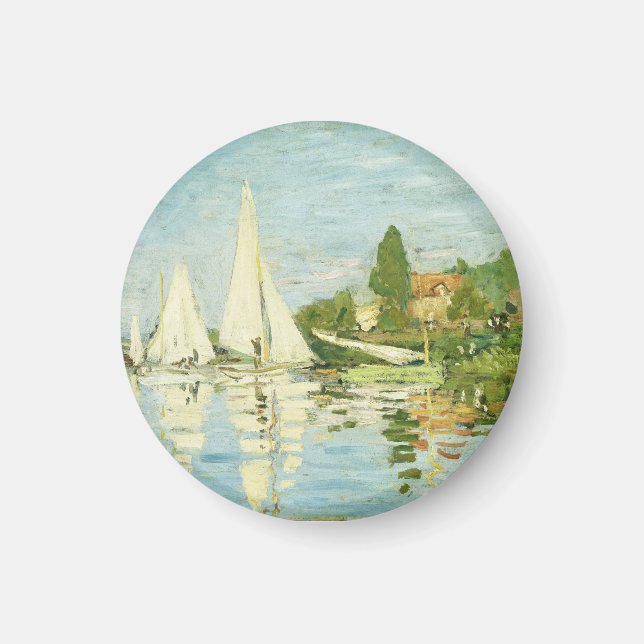 Íman Claude Monet. Regattas em Argenteuil (Frente)