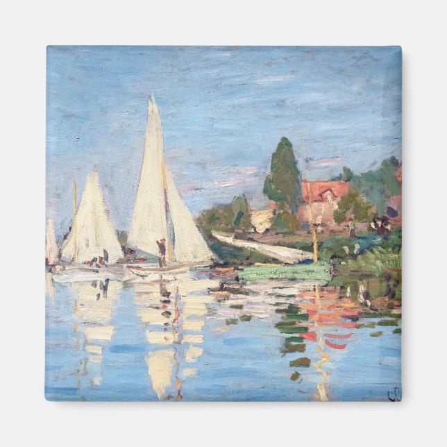 Íman Claude Monet - Regattas em Argenteuil (Frente)