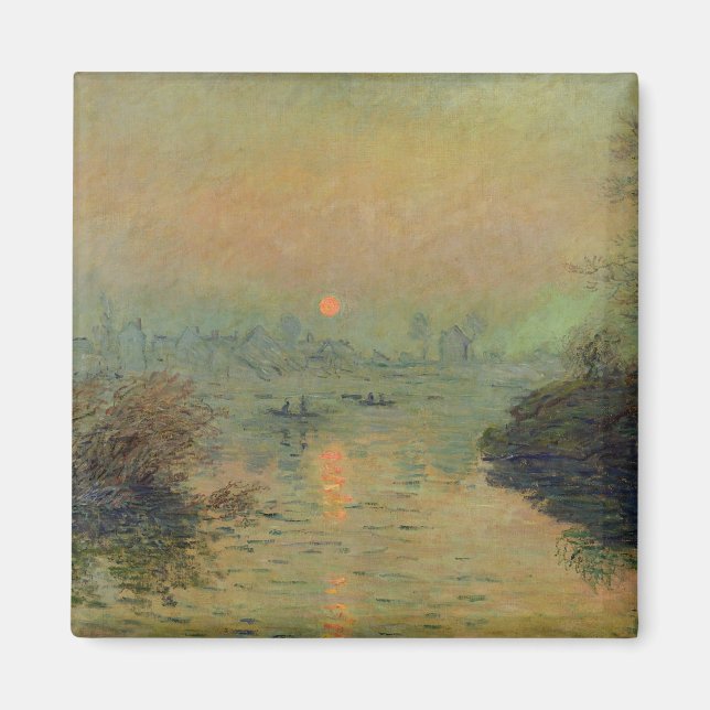 Íman Claude Monet | Regulação do Sol sobre o Sena (Frente)
