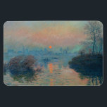 Íman Claude Monet - Sunset sobre o Sena em Lavacourt<br><div class="desc">Sunset on the Seine at Lavacourt,  Winter Effect / Soleil couchant sur la Seine a Lavacourt,  effet d'hiver - Claude Monet,  Oil on Canvas,  1880</div>