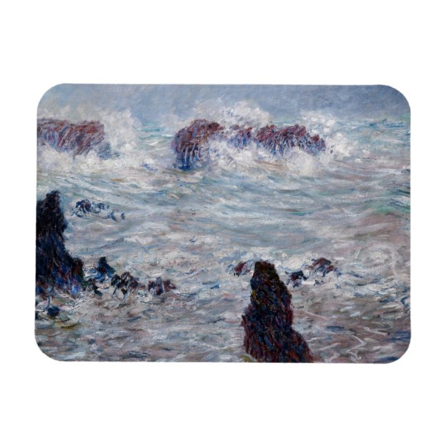 Íman Claude Monet - Tempestade na costa de Belle-Ile (Horizontal)