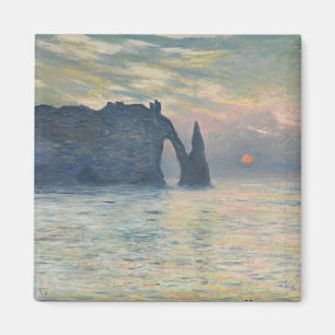Íman Claude Monet - The Cliff, Étretat, Sunset