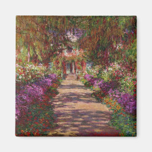 Íman Claude Monet   um caminho no jardim de Monet