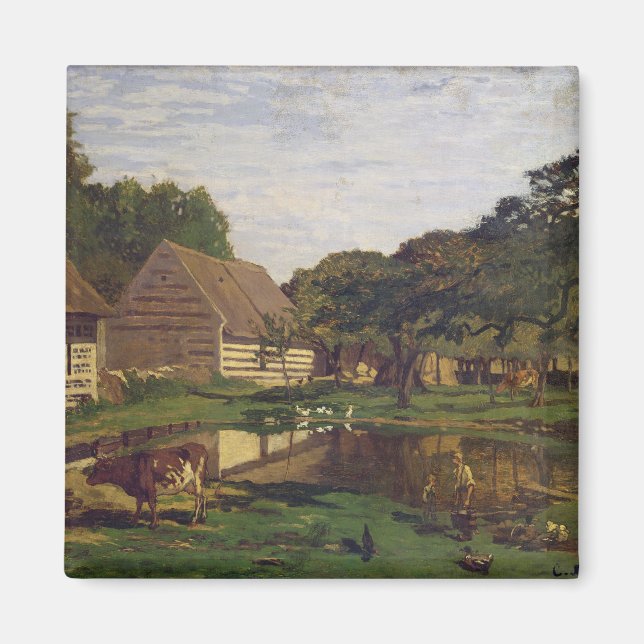 Íman Claude Monet | Um estaleiro agrícola na Normandia (Frente)