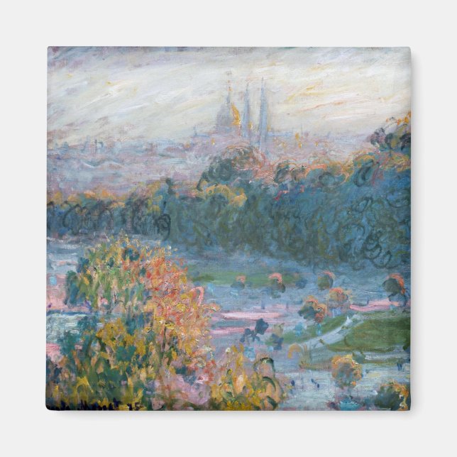Íman Claude Monet - Vista das Tuilarias, Estudo (Frente)