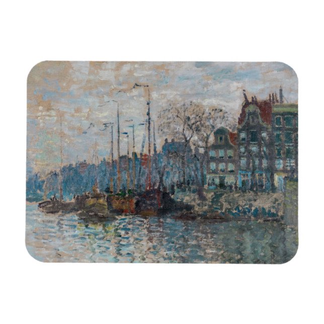 Íman Claude Monet - Vista de Amsterdã (Horizontal)