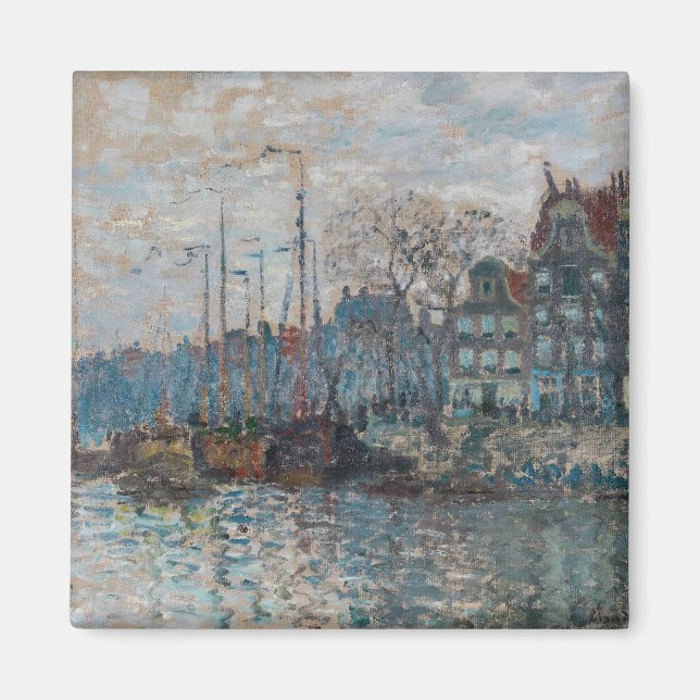 Íman Claude Monet - Vista de Amsterdã (Frente)