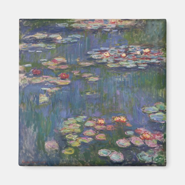 Íman Claude Monet Water Lily 1916 Fine Art (Frente)
