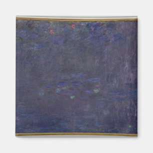Íman Claude Monet   Waterlilies: Reflexões das árvore