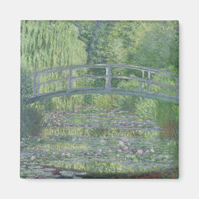 Íman Claude Monet | Waterlily Pond: Harmonia Verde (Frente)