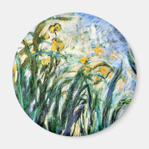 Íman Claude Monet Yellow Irises e Malva 19
