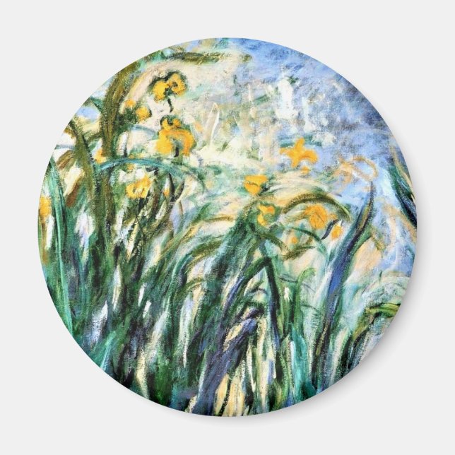 Íman Claude Monet Yellow Irises e Malva 19 (Frente)