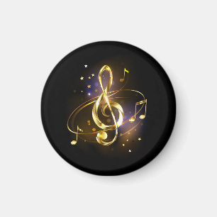 Íman Clave de Sol de Música Dourada
