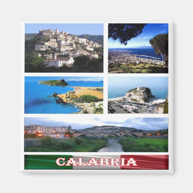 Íman CLB017 CALABRIA Mosaico, Itália, Fridge (Frente)