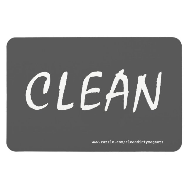 Íman CLEAN w/endereço de site ímã retangular 4x6 (Horizontal)