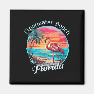 Íman Clearwater Beach Florida Beach Flamingo Tropical S