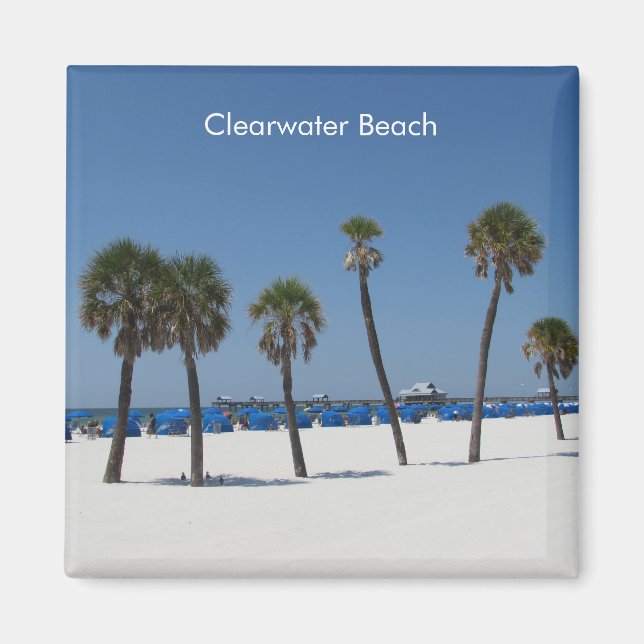 Íman Clearwater Beach, Florida Magnet (Frente)