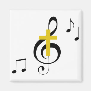 Íman Clef e cruz de triplo