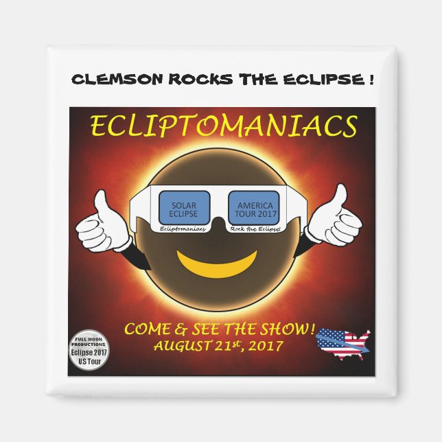 ÍMAN CLEMSON ECLIPSE MAGNET (Frente)