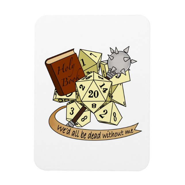 Íman Cleric Dice Design (Vertical)