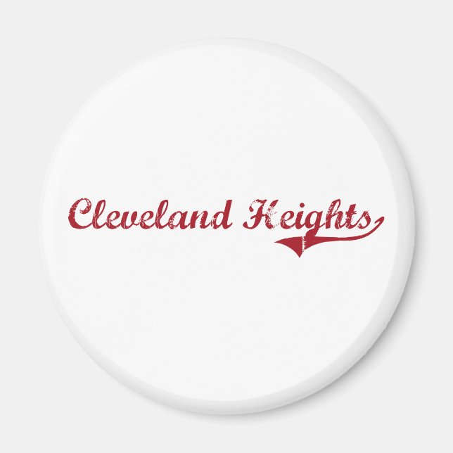 Íman Cleveland Heights Ohio Classic Design (Frente)