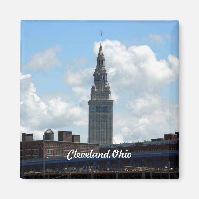 Íman Cleveland Landmark Tower Magnet (Frente)
