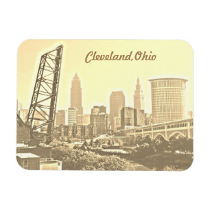 Íman Cleveland Morning Dourada Magnet
