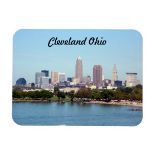 Íman Cleveland, Ohio Lake Skyline Magnet