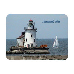 Íman Cleveland Ohio Lighthouse Imã de geladeira